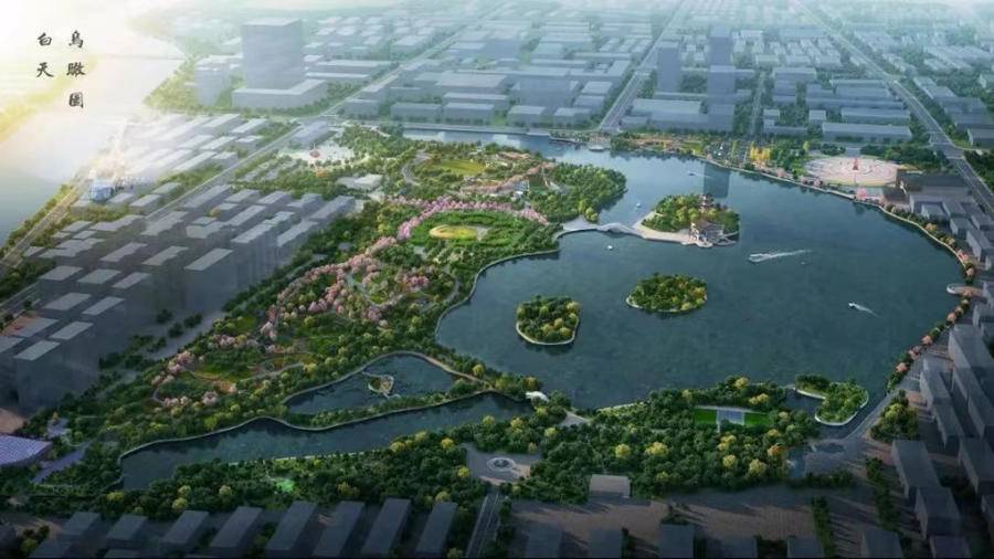 莱西月湖公园改造工程 注入新活水，“扮靓”城市风景线，东区预计下月开放
