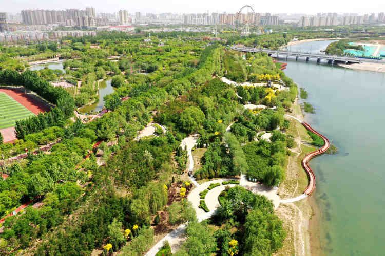 太行泉城 美丽邢台丨七里河畔打造生态景观滨河休闲带 风景园林建设工程